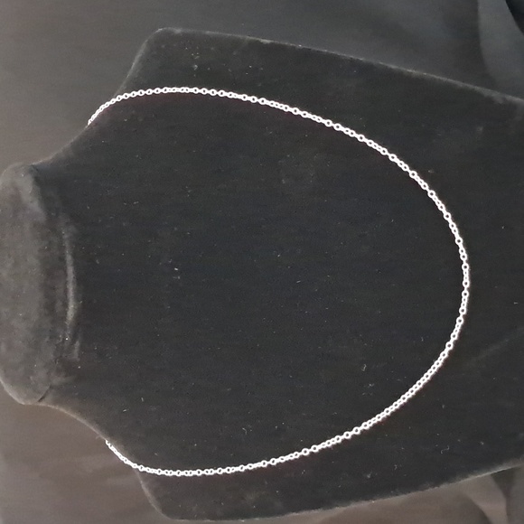 Sterling Silver‎ 18 Inch Cable Chain Necklace - Picture 1 of 5